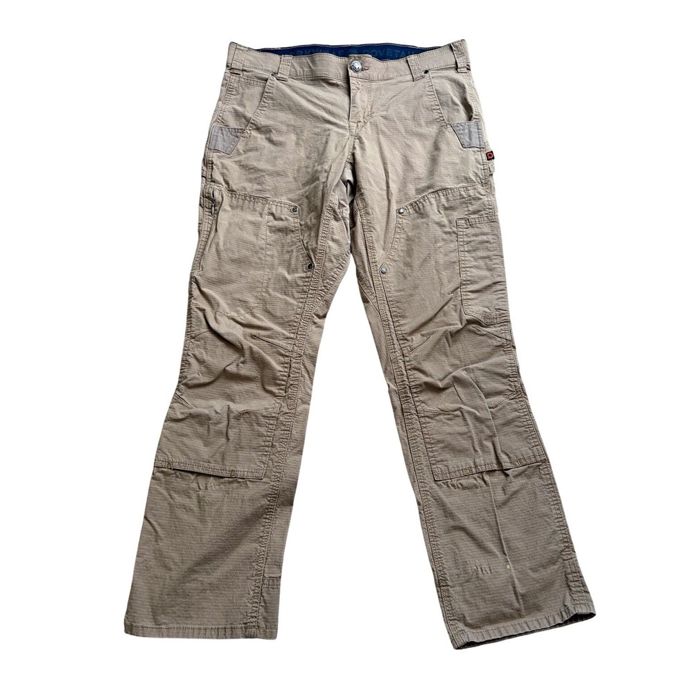 Dovetail Workwear women's maven  Tan Ripstop Cotton Cargo Pants Regular Fit 12